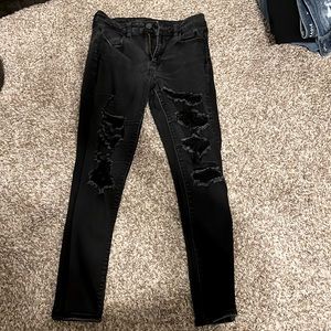 American eagle black skinny jeans